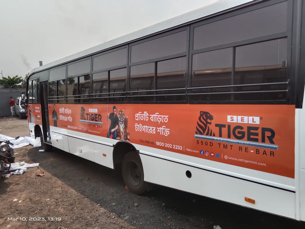 sel tiger brand of bus branding